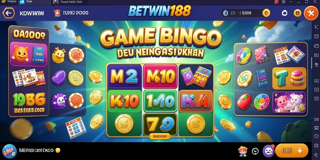 Tampilan gameplay seru pada BETWIN188 dengan elemen Bingo yang menarik.