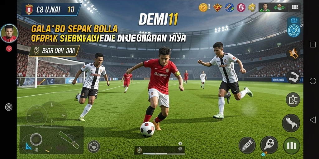 Tampilan gameplay DEMI11 yang memukau dan realistis.