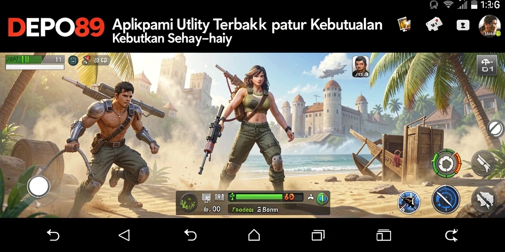 Tampilan antarmuka utama DEPO89 yang intuitif dan menarik.