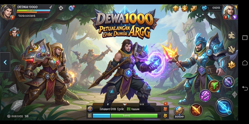 Tampilan gameplay seru dari DEWA1000 dalam dunia ARPG yang menantang.