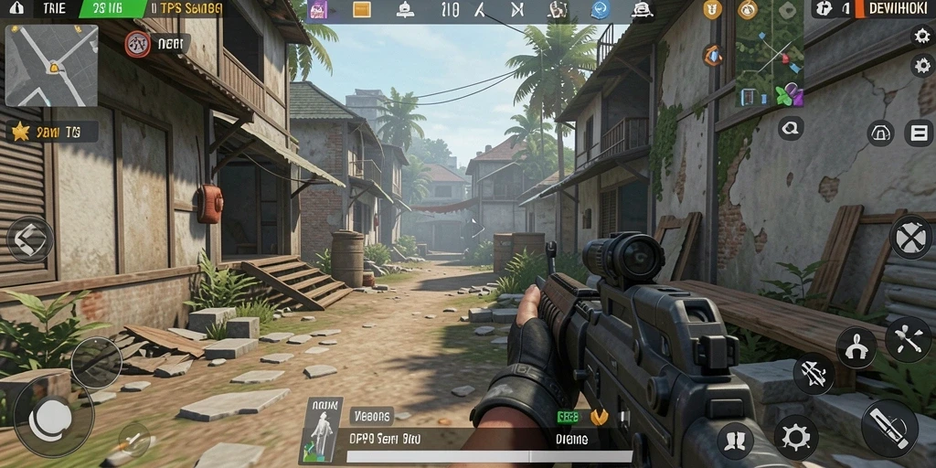 Tampilan gameplay seru dari DEWIHOKI yang penuh aksi TPS.
