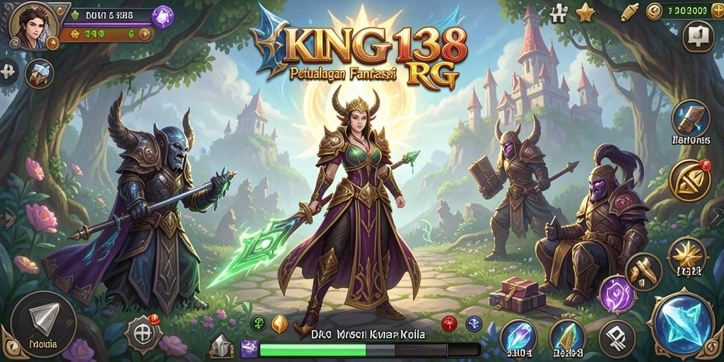 Gameplay RPG mendebarkan dengan karakter dan petualangan seru.
