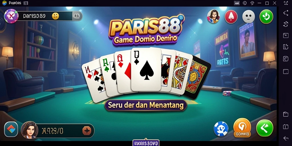 Screenshot gameplay PARIS88 yang menampilkan keseruan bermain Domino.