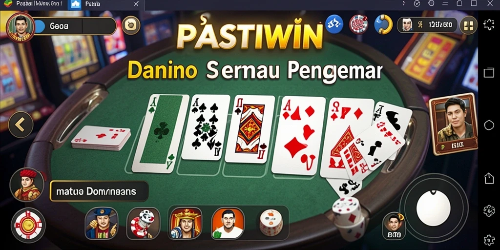 Tampilan menarik dari gameplay Domino PASTIWIN.