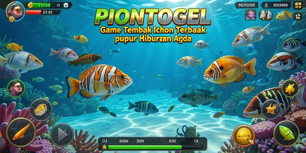 Tampilan menarik dari gameplay PIONTOGEL saat menangkap ikan.