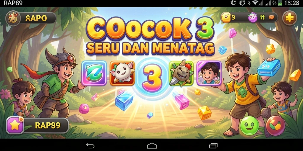 Gameplay seru RAP89 dengan tantangan Match-3 yang menakjubkan.