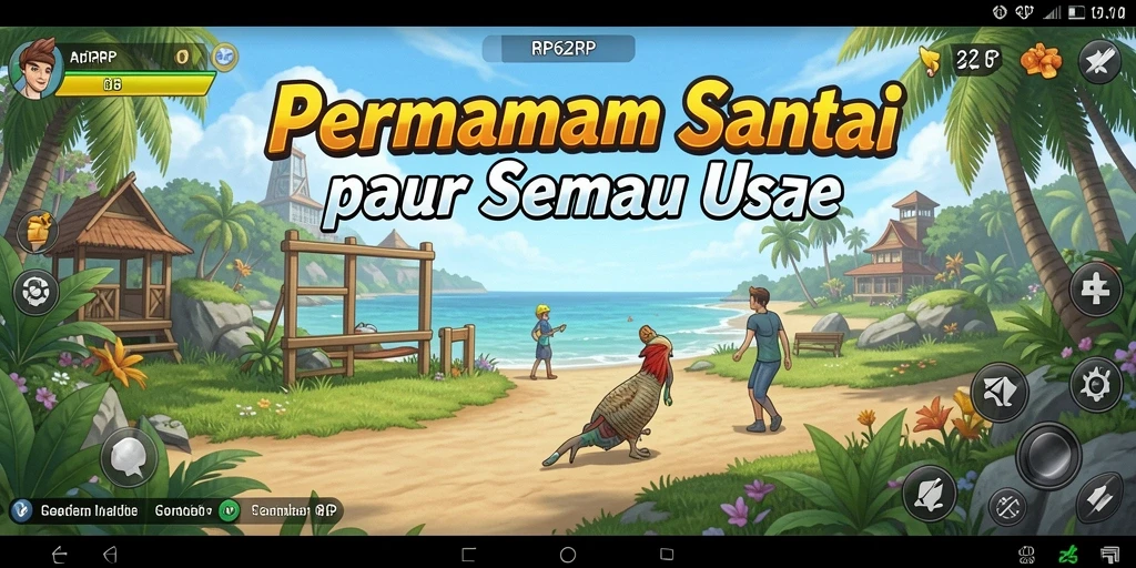 Tangkapan layar menampilkan gameplay santai dari RP62RP.