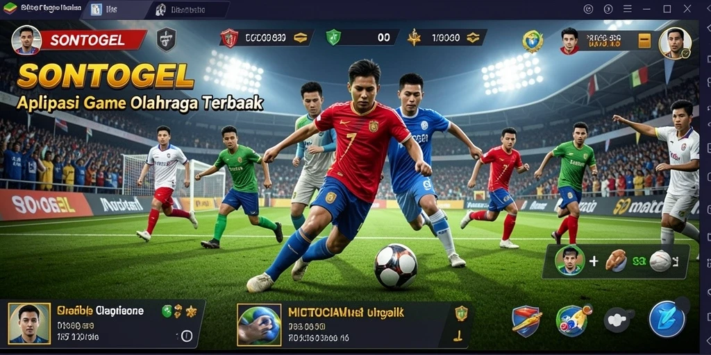 Tampilan screenshot utama SONTOGEL menampilkan gameplay yang menarik dan seru dalam olahraga.