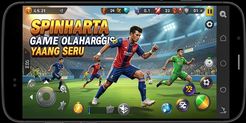 Tampilan gameplay SPINHARTA yang menegangkan dan penuh aksi.