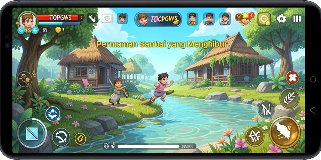 Screenshot TOOPGWS menampilkan momen seru dalam gameplay Casual.